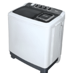 غسالة ملابس ميديا - 12 كيلو حوضين ابيض - TW120ADNB